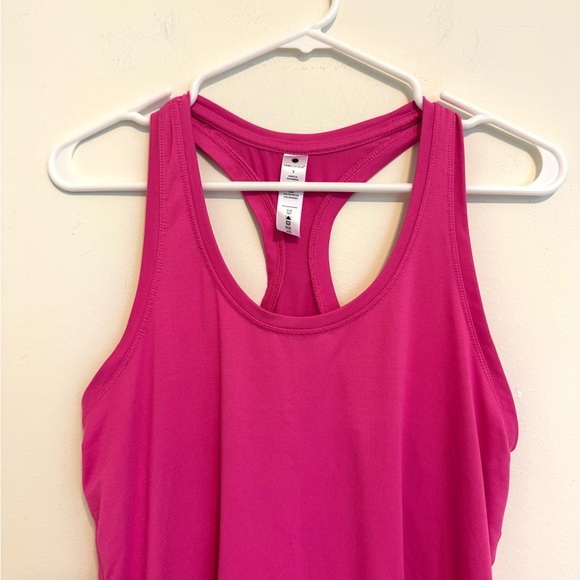 2/$30 Yogalicious Pink Racerback Athletic Tank Top Small - Picture 2 of 6